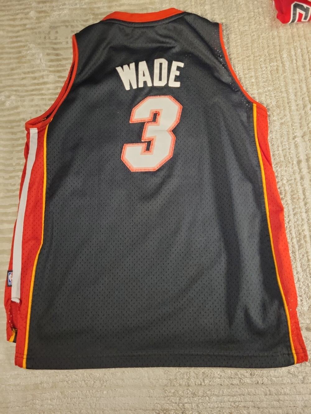 Reebok Dwayne Wade Jersey Miami Heat Youth Size Large NBA Basketball Boys Kids